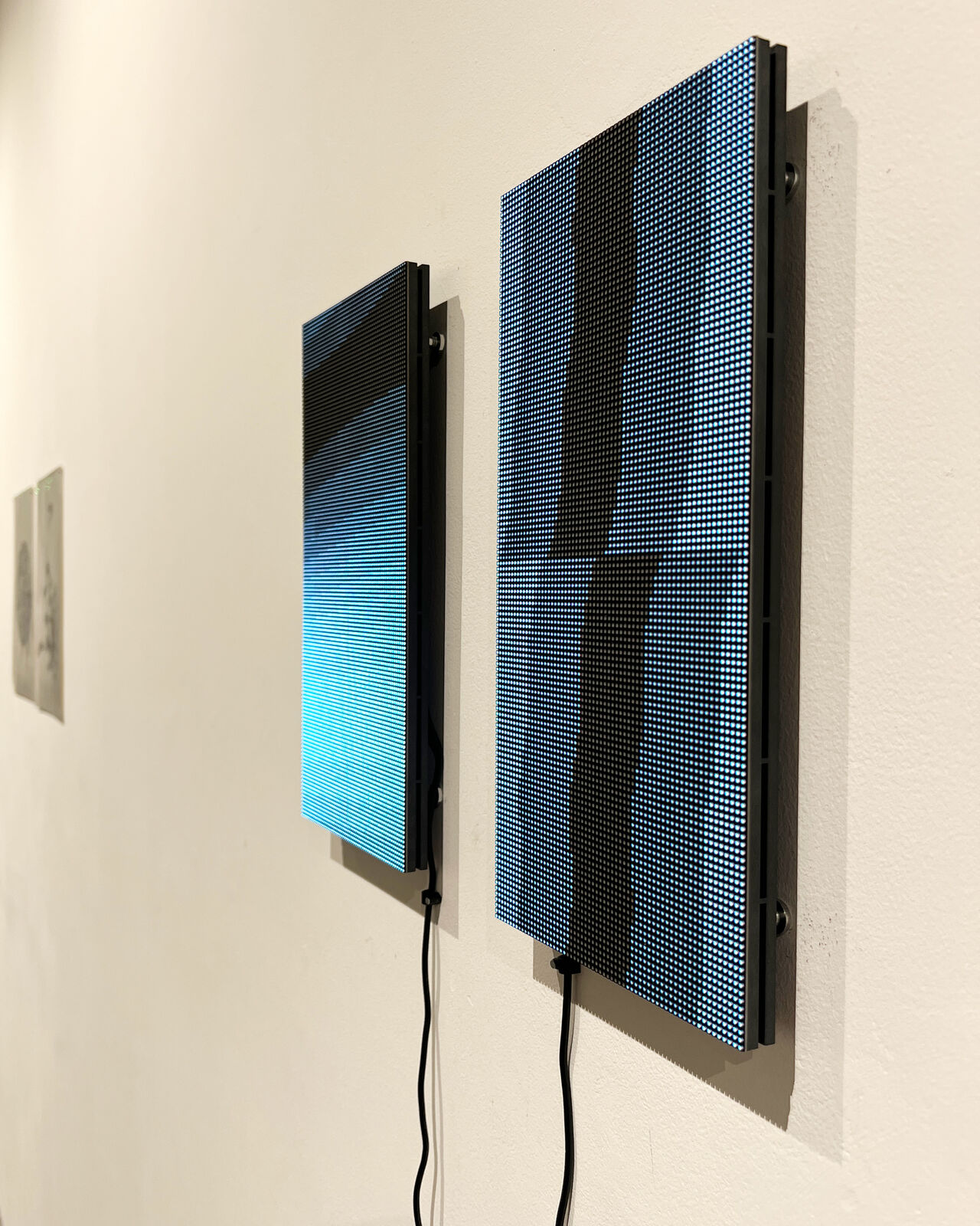 Shift Register — side view of LED panel installation